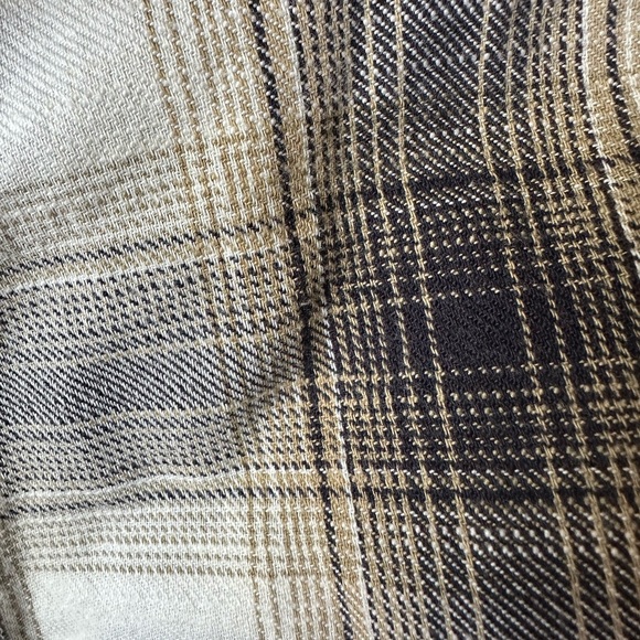 FREE PEOPLE plaid high low studded top. - Picture 10 of 12